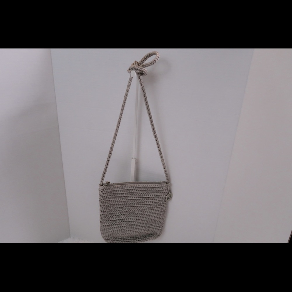 The Sak Gray Crochet Bag